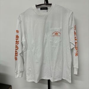 Chrome Hearts white printed long-sleeved T-shirt